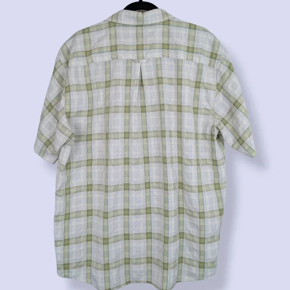 Avia Green Plaid Short Sleeve Shirt - Picture 2 of 7